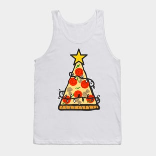 Christmas Tree Pizza Tank Top